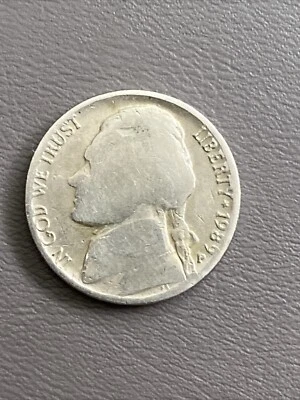 1989 BroadStruck/Lamination Error Jefferson Nickel  - Image 1 of 4