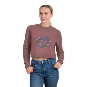 Women's Cropped Sweatshirt - Picture 1 of 5