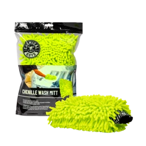 Chemical Guys Mikrofaser Waschhandschuhe - Chenille Premium kratzfreier Mitt Limette x2 - Bild 1 von 8