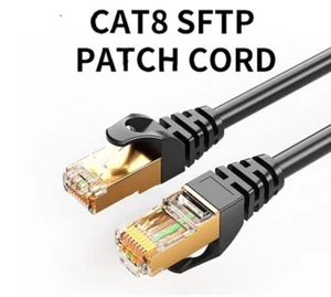 8Ware CAT8 Cable 5m - Grey Color RJ45 Ethernet Network LAN UTP Patch Cord Snagle - Picture 1 of 3