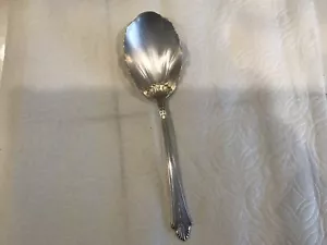 Cucchiaio da portata vintage Gorham argento sterling 1934 tardo georgiano / Edgemont - Foto 1 di 8