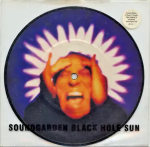 SOUNDGARDEN Black Hole Sun 7" Vinyl PICTURE DISC 1994 A&M 5807367 M/M - Picture 1 of 4