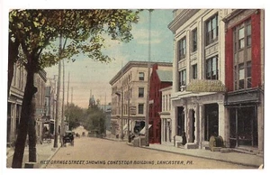 WEST ORANGE Street CONESTOGA BUILDING Lancaster PA Postcard DB Woolworth - Picture 1 of 2