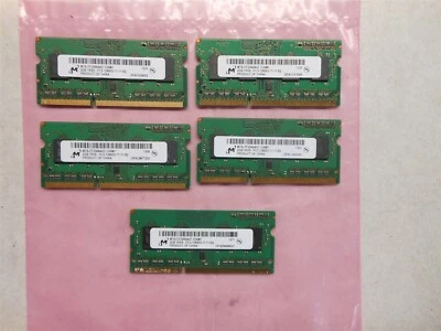 MICRON 2GB 1RX8 PC3-12800S-11-11-B2 MT8JTF25664HZ-1G6M1 LOT OF 5 - Image 1 of 2