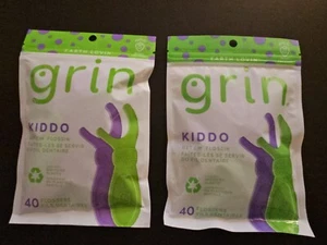 NEW Grin Kids Infants Children’s Dental Flosser, 40 Flossers each bag (Lot Of 2) - Picture 1 of 4