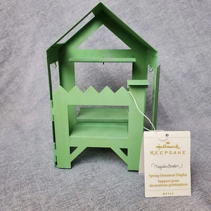 Hallmark 2006 Marjolein Bastin Ornament Display Green Garden Shed Only Tag - Picture 1 of 12