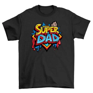 "Super Dad Comic" t-shirt - Unleash Your Dad's Superpowers! Perfect for Father's - Picture 1 of 46