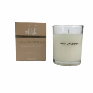 WHISH Natural Soy Wax Candle, Warm Ginger Bread, 8oz - Picture 1 of 3