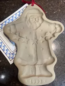 VINTAGE BROWN BAG COOKIE ART SANTA 1992 COOKIE MOLD TREE ORNAMENT COLLECTABLE - Picture 1 of 6