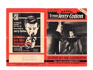 G-MAN JERRY COTTON SCHUSSE AUS DEM GEIGENKASTEN ORIG GERMAN BESTEI FILMBOOK 1st - Picture 1 of 2