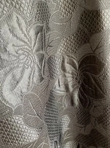 54”wide 60% Silk 40%Wool Black Textured Satin Jacquard Fabric Dress Shirt Jacket - Picture 1 of 2