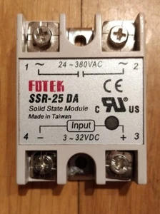 RELE ESTADO SOLIDO 25A SSR-25 DA DC/AC PID 24-380VAC 3-32VDC incubadora PLC - Imagen 1 de 1