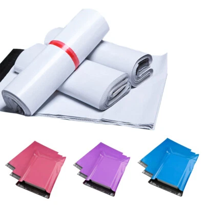 Poly Mailers Shipping Envelopes Self Sealing Plastic Mailing Bags Choose Size US - Image 1 of 4