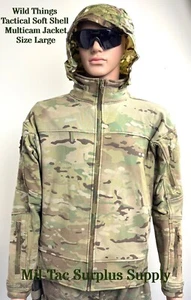 Wild Things Winter Weight Tactical Soft Shell Multi-cam Jacket - Size Large - Picture 1 of 13