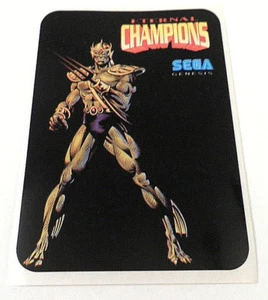 TRIDENT PROMO STICKER BIO CARD SEGA GENESIS FOREVER CHAMPIONS VTG 1990s RARE RARITÄT - Bild 1 von 3