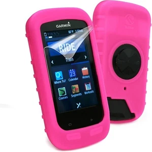 TUFF LUV Silikon Gel Skin Schutzhülle für Garmin Edge 1000 Schutz - Pink - Bild 1 von 3