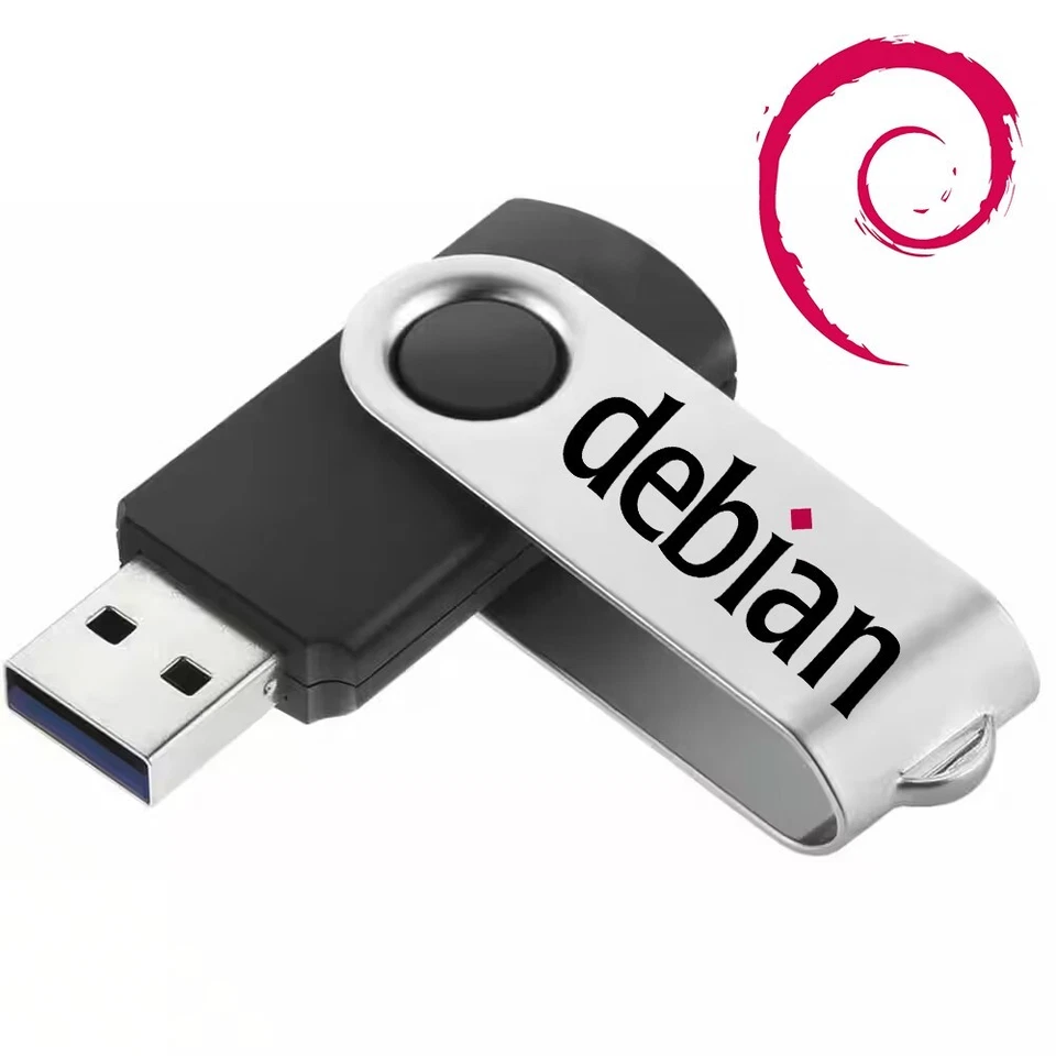 Chiavetta USB Avviabile con sistema operativo PC Debian 32bit - Linux - Imagen 1 de 1