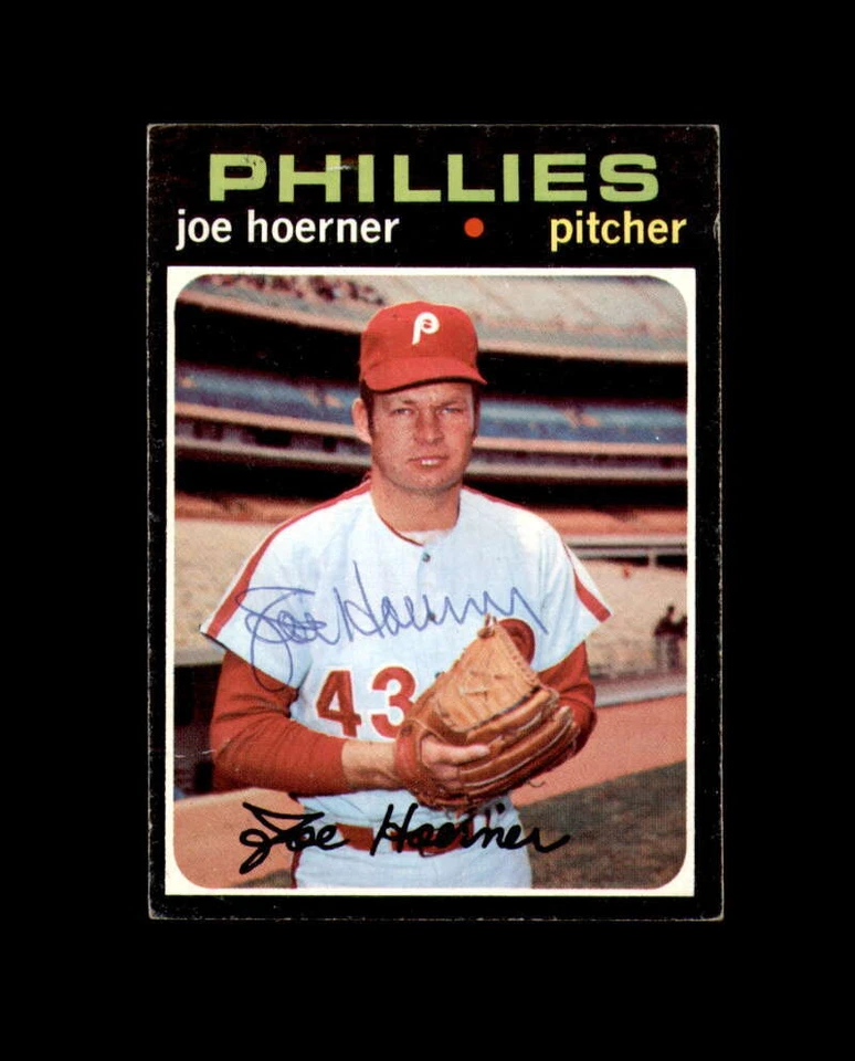 Joe Hoerner Signed 1971 Topps Philadelphia Phillies Autograph - Image 1 of 2