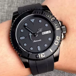 20ATM 40mm Black Dial Sapphire Glass Black PVD case NH36A Automatic Mens Watch - Picture 1 of 7