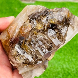605 g Natural Humeante Citrino Esquelético Elestial Cuarzo Cristal Mineral Áspero - Imagen 1 de 17