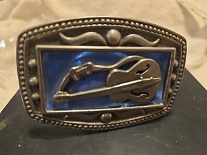 Vintage Guitar Belt Buckle (CLL New York)  ⭐ - Picture 1 of 6