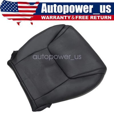 Cubierta de asiento de cuero de repuesto negra para parte inferior del conductor nueva para Lexus Lx570 2008-2015 Foto 1 de 4