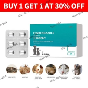 6 Capsules Pet Worming Tablets for Dogs Cats Internal Deworming UK - Picture 1 of 11