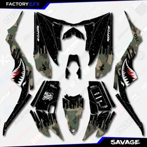 Kit de gráficos Woodland Savage Camo Racing se adapta a calcomanías Yamaha Raptor 350 04-13 - Imagen 1 de 2