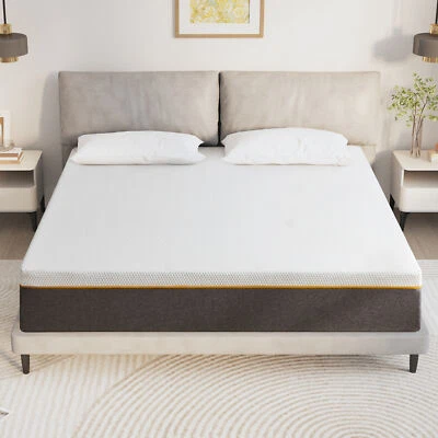 Colchón de espuma viscoelástica transpirable Twolike para dormir, 8"10"12" doble tamaño queen completo Foto 1 de 4