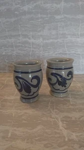 2 x Gläser blau Gerzit 9,5cm - Bild 1 von 3