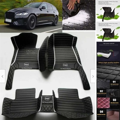 For Jaguar XF Car Floor Mats Luxury Waterproof Carpets Liners Interior Auto Foto 1 de 4