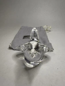 Steuben Glass Wren Bird Figurine Sculpture Crystal w/ Pouch – Chip On Tail C30 - Picture 1 of 10