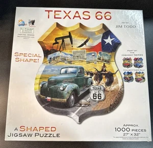 Texas Route 66 Sunsout Jigsaw Puzzle 1000 Piece  27x32 Jim Todd complete  - Picture 1 of 4