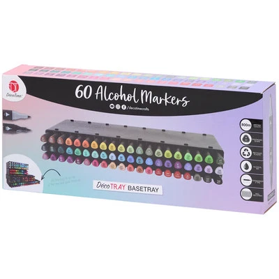 DECO TIME DecoTime 60 Alcohol Twin Designing, Drawing & Sketching Markers Creative Arts