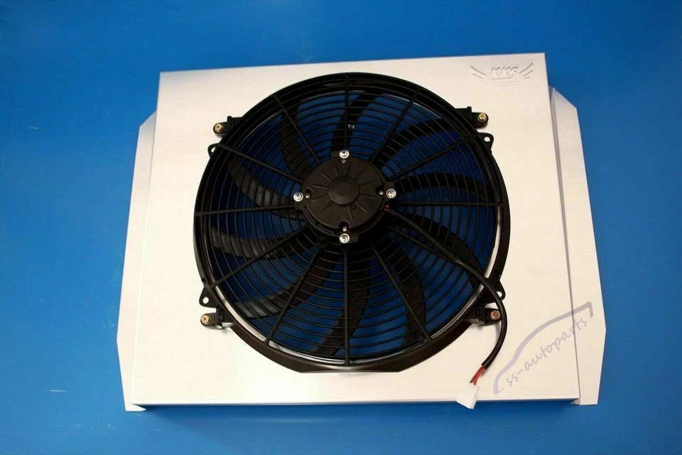 Ventilador eléctrico cubierta de radiador KKS apto para camioneta Chevy GMC 1955-1959 56 57 58 Foto 1 de 4