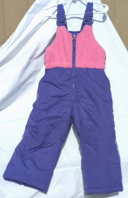 ZeroXPosur Pantalones de Nieve con Babero Niñas 2T Púrpura Rosa Nunca Usados Puño Elástico en las Piernas Foto 1 de 4