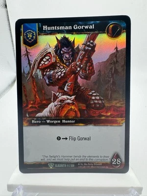 World of Warcraft TCG Elements Foil Hero Huntsman Gorwal - Image 1 of 2