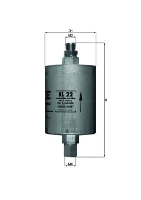 MAHLE KL22 FUEL FILTER - Image 1 of 2