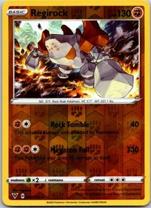 Regirock 089/185 - SWSH04: Vivid Voltage Reverse Holo - Picture 1 of 2