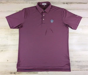 Peter Millar Polo Shirt Mens Large Summer Comfort Trump National Bedminster - Picture 1 of 14