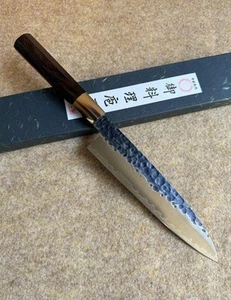 Yoshihiro Gyuto 215mm Japanese Kitchen Knife AUS-8A Stainless Steel Rosewood New - Picture 1 of 24