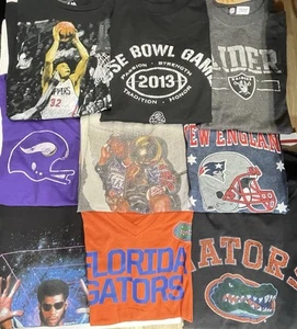 Resellers Wholesale Lot 5X Random Sports T-Shirts VTG 90s Y2K Modern NBA NFL MLB - Picture 1 of 9