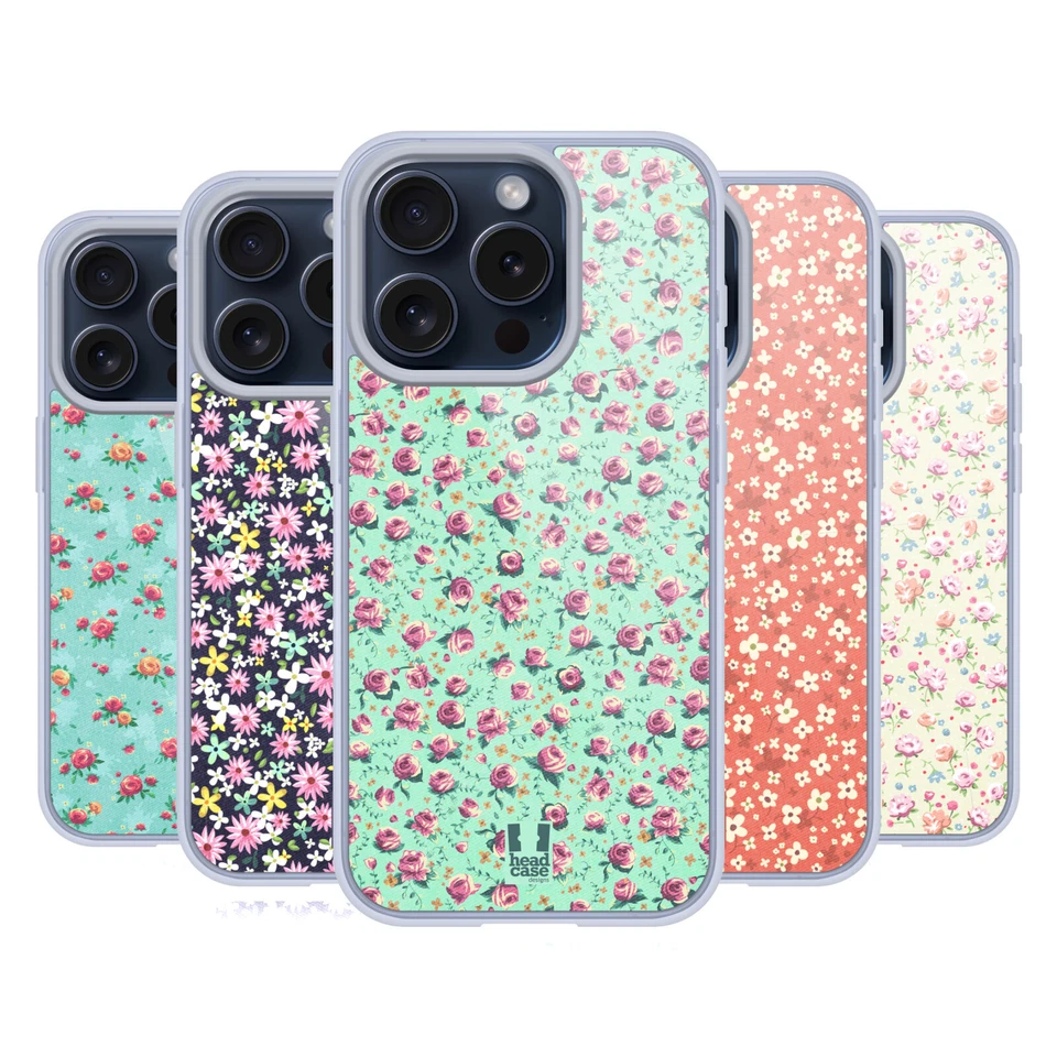 HEAD CASE FIORI VINTAGE CUSTODIA COVER MORBIDA IN GEL PER APPLE iPHONE TELEFONI - Immagine 1 di 1
