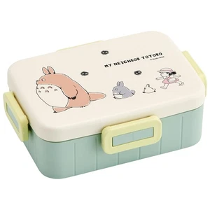 Skater Bento Box 650ml Antibacterial 4 Piece Rock My Neighbor Totoro March Studi - Picture 1 of 9