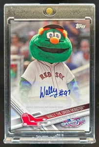 2017 Topps Opening Day Wally the Green Monster Mascot Auto #MA-WGM Red Sox - Picture 1 of 2