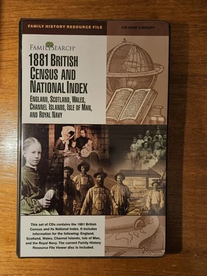 1881 BRITISH CENSUS AND NATIONAL INDEX - PC CD-ROM (25-DISC SET) - Genealogy - Image 1 of 4