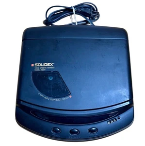 VTG Solidex Model 7000XT VHS Video Cassette 2-way Rewinder Black Tested Works - Picture 1 of 4
