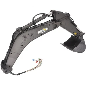 HUINA 1594 RC Excavator Upgrade Parts Original Arm, Push Rod, Body Cover, Tracks - Picture 1 of 42