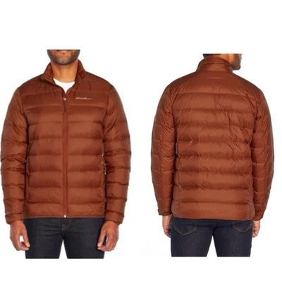 Eddie Bauer EB650 Down Puffer Jacket Men Packable Oversized Lightweight 2XL Tall - Image 1 of 4