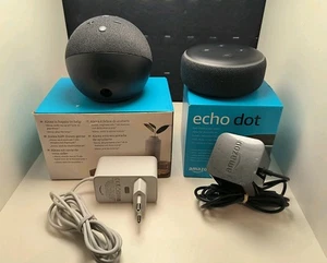 2 Stück Amazon Echo Dot / 5. Gen Smarter Lautsprecher Schwarz Anthrazit - Bild 1 von 4